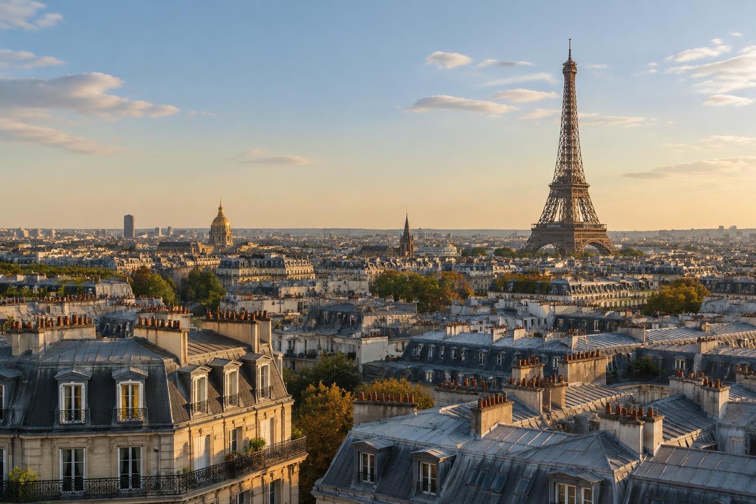 Vue sur les toits de Paris